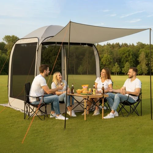VEVOR Palapinė su tinkleliu 4–6 asmenims, 1825 x 1825 x 2200 mm