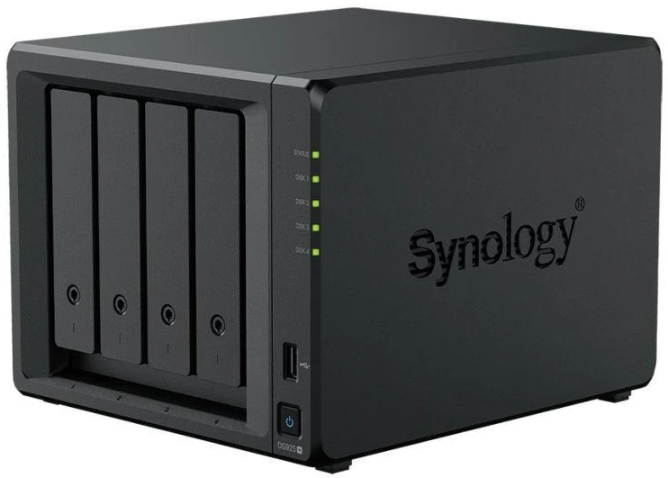 Serveris SYNOLOGY DS925+ DiskStation NAS Ryzen V1500B 4GB ECC SODIMM