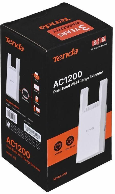 Maršrutizatorius Tinklo plėstuvas TENDA A18 AC1200