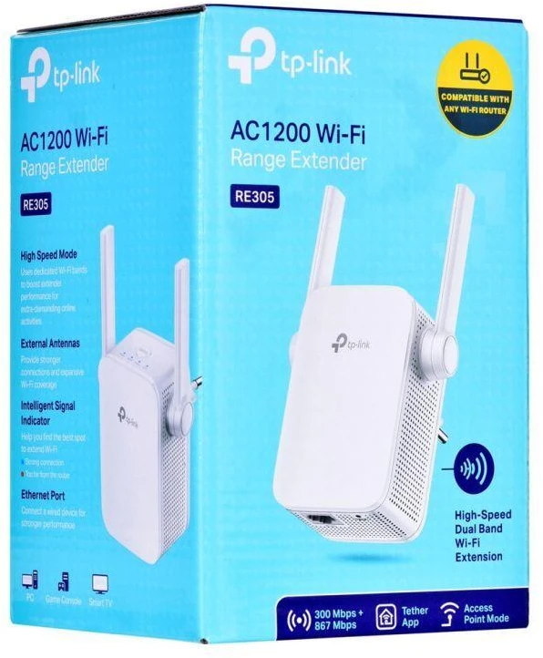 Ausinės Tinklo stiprintuvas TP-LINK RE305