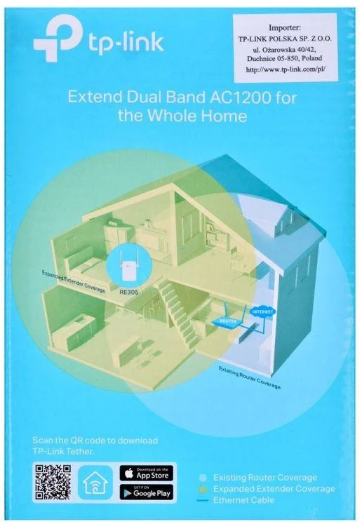 Ausinės Tinklo stiprintuvas TP-LINK RE305