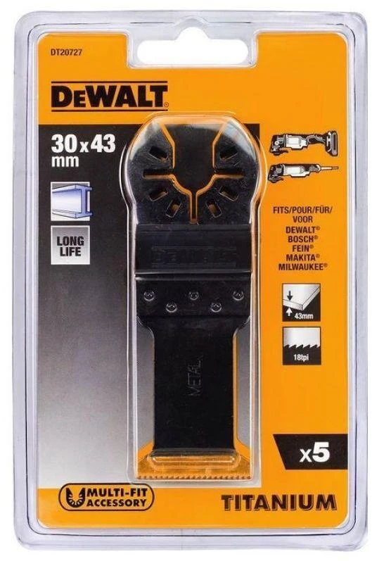 Įpjaunamasis pjūklelis DeWalt DT20727-QZ; 30 mm; 5 vnt.