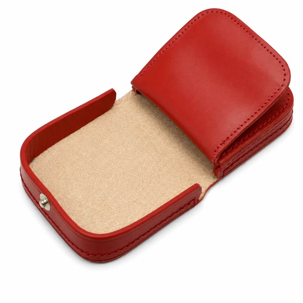 TMC Natural Leather Portmonetka Skórzana Podkówka na Drobne Bilonówka