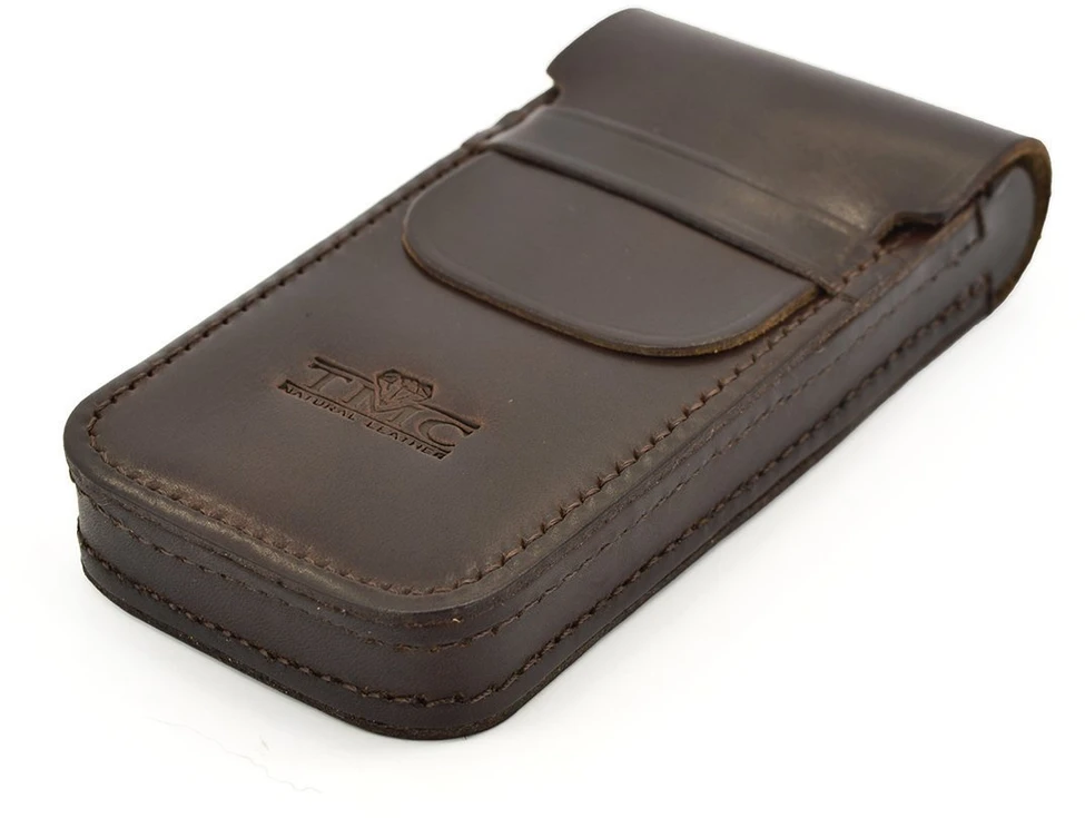 TMC Natural Leather Zgrabne Dėklas na Długopisy Penalas Skórzany su Klapą