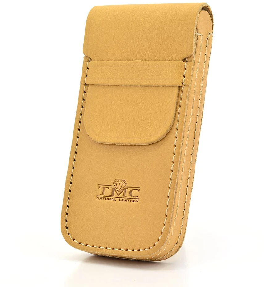 TMC Natural Leather Zgrabne Dėklas na Długopisy Penalas Skórzany su Klapą