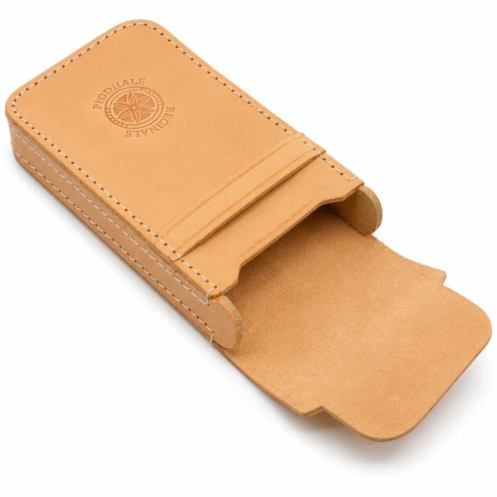 TMC Natural Leather Zgrabne Dėklas na Długopisy Penalas Skórzany su Klapą