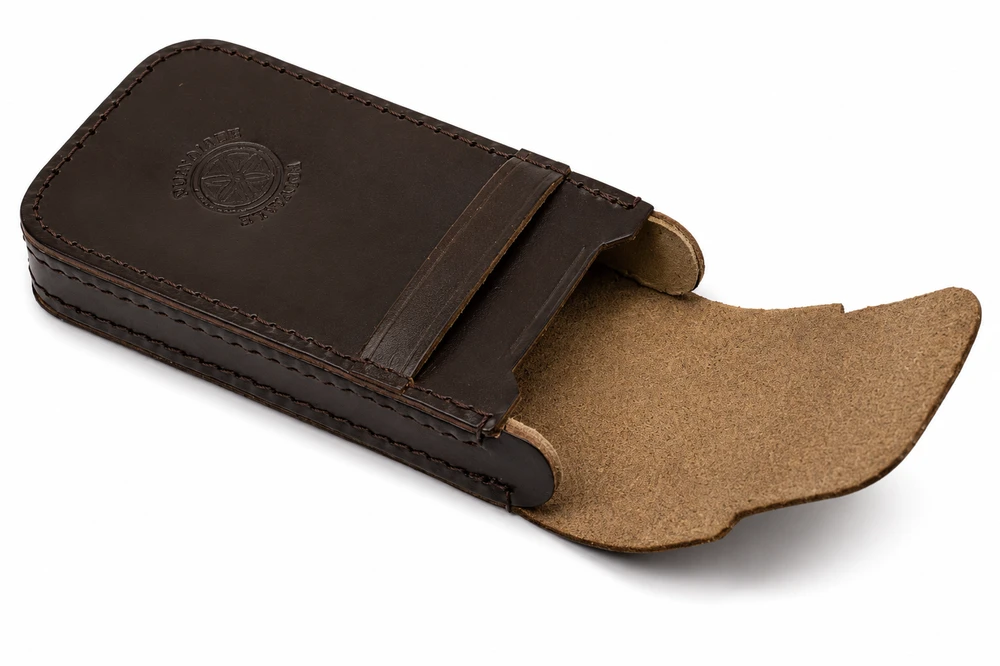 TMC Natural Leather Zgrabne Dėklas na Długopisy Penalas Skórzany su Klapą