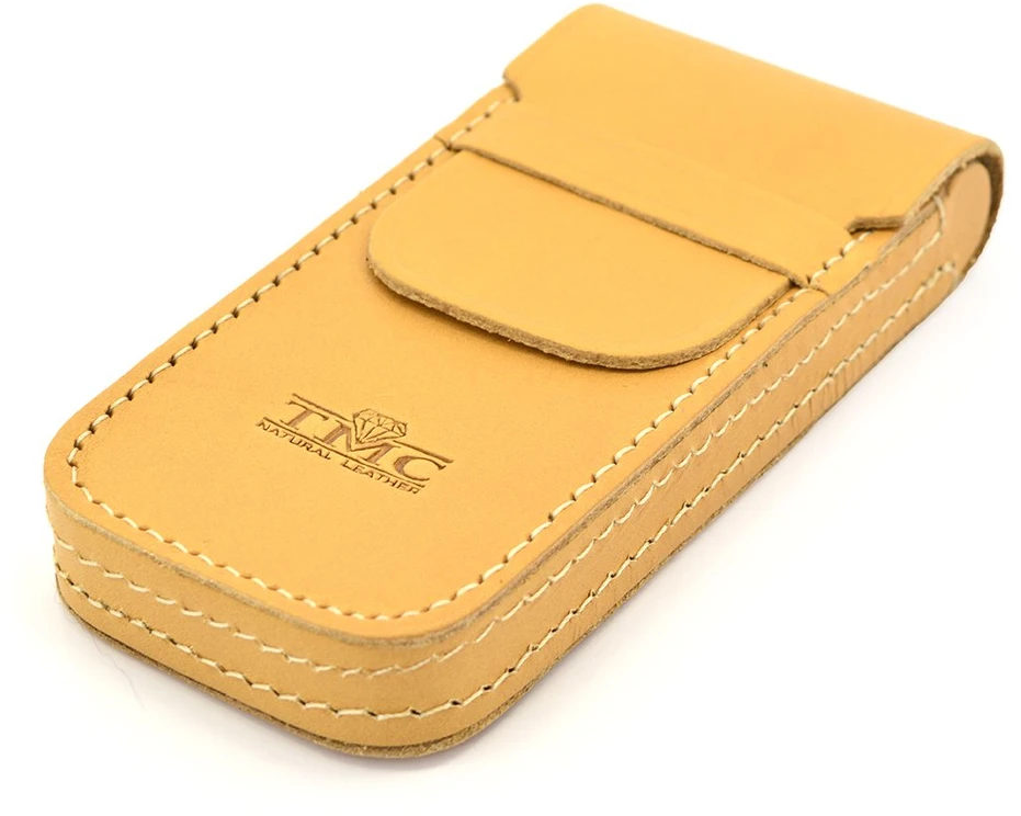TMC Natural Leather Zgrabne Dėklas na Długopisy Penalas Skórzany su Klapą