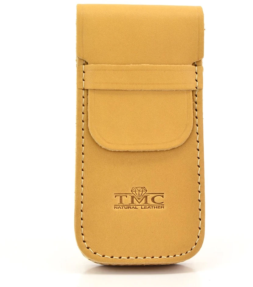 TMC Natural Leather Zgrabne Dėklas na Długopisy Penalas Skórzany su Klapą