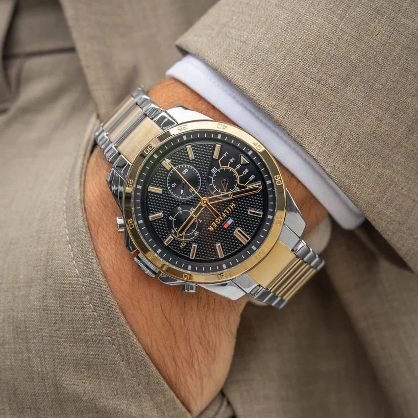 „Tommy Hilfiger 1791559 Decker“ dviejų spalvų vyriškas laikrodis