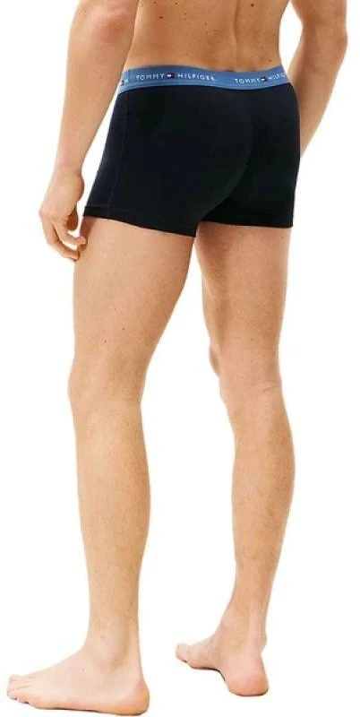 Tommy Hilfiger 3 vnt. rinkinys Vyriški bokseriai Tamsiai Mėlynos Medvilniniai