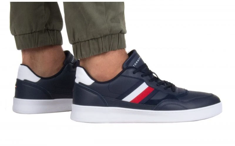 Tommy Hilfiger Court Cupsole Retro Lth Dryžuoti batai M FM0FM04828 DW5