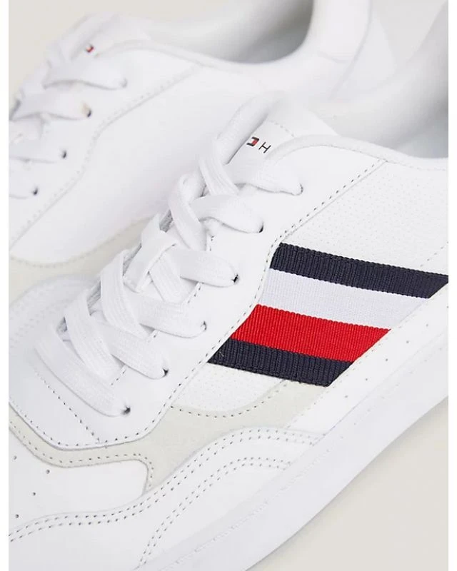 Tommy Hilfiger Court Cupsole Retro Lth Stripes M FM0FM04828YBS batai