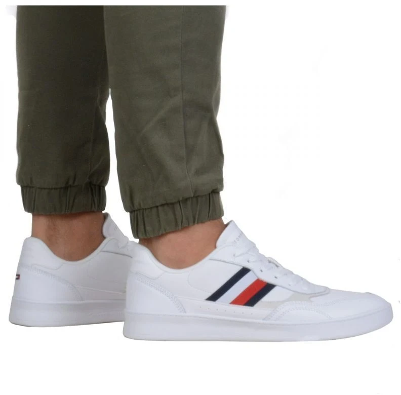Tommy Hilfiger Court Cupsole Retro Lth Stripes M FM0FM04828YBS batai