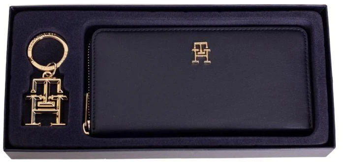 Tommy Hilfiger Ikoniška GP Piniginė Raktų pakabukas Moteriška piniginė su raktų pakabuku Dovana - AW0AW14004-DW6