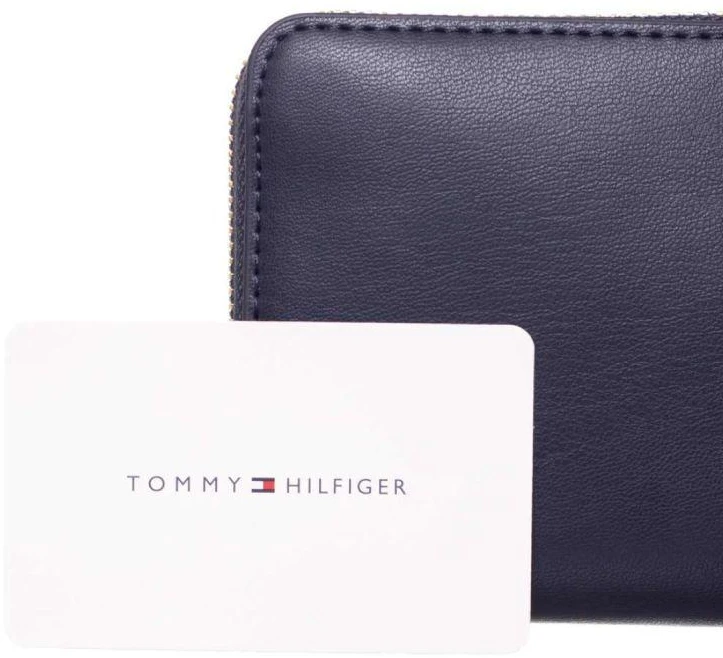 Tommy Hilfiger Ikoniška GP Piniginė Raktų pakabukas Moteriška piniginė su raktų pakabuku Dovana - AW0AW14004-DW6
