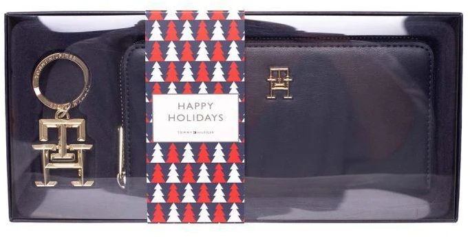 Tommy Hilfiger Ikoniška GP Piniginė Raktų pakabukas Moteriška piniginė su raktų pakabuku Dovana - AW0AW14004-DW6