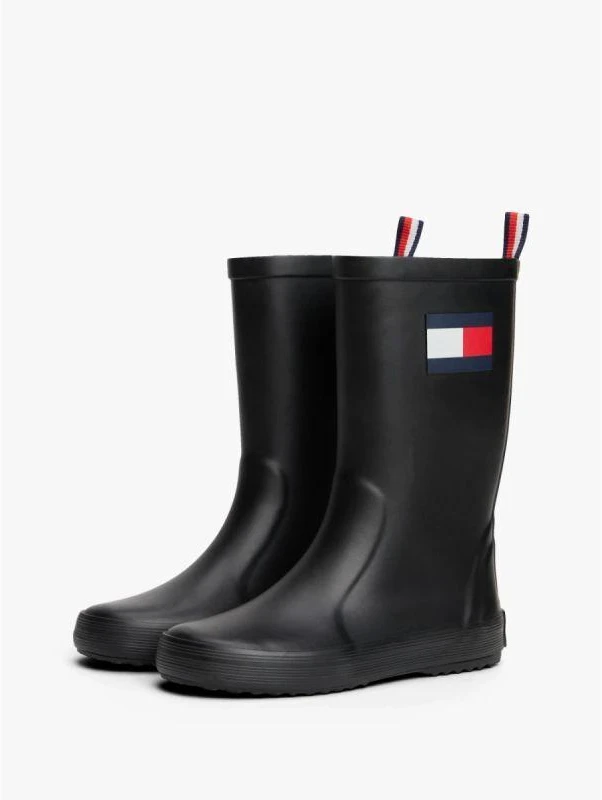 Tommy Hilfiger lietaus batai FLAG RAIN BOOT T3XC-33923-0047999 JUODI