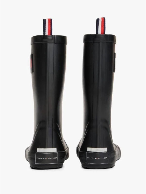 Tommy Hilfiger lietaus batai FLAG RAIN BOOT T3XC-33923-0047999 JUODI