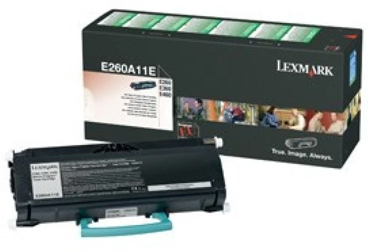 Lexmark E260A11E Cartridge, Juodas, 3500 pages