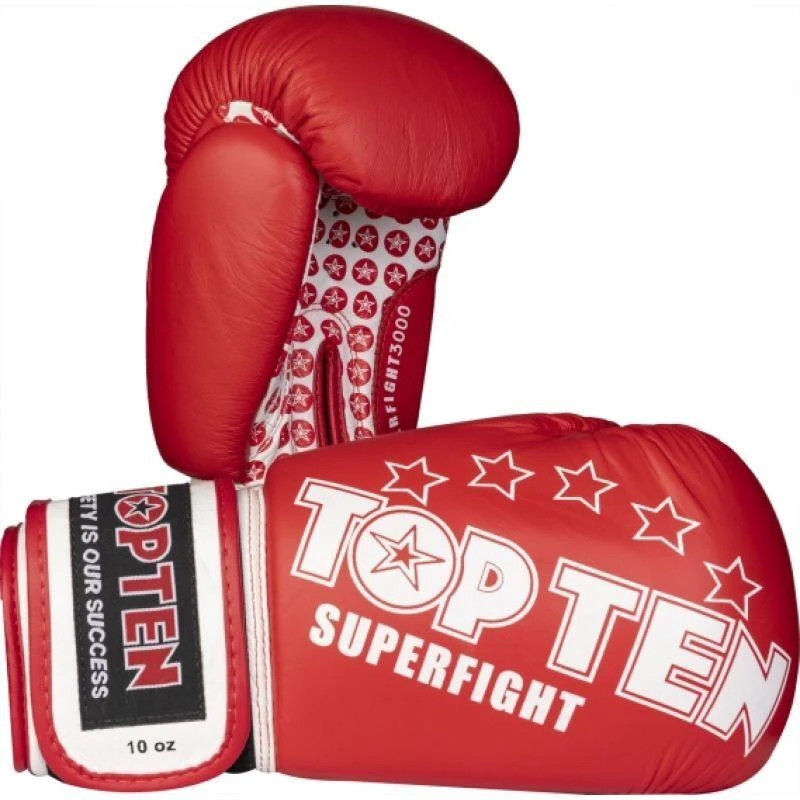 TOP TEN RTT-10 SUPERFIGHT 3000 STARS Bokso pirštinės (WAKO APPROVED naujos)
