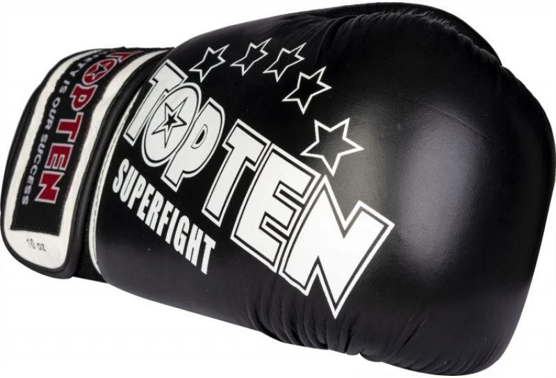 TOP TEN RTT-10 SUPERFIGHT 3000 STARS Bokso pirštinės (WAKO APPROVED naujos)
