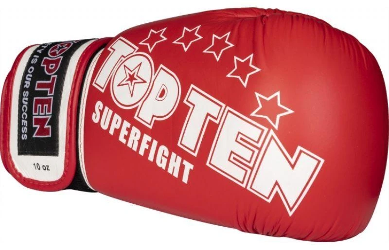TOP TEN RTT-10 SUPERFIGHT 3000 STARS Bokso pirštinės (WAKO APPROVED naujos)