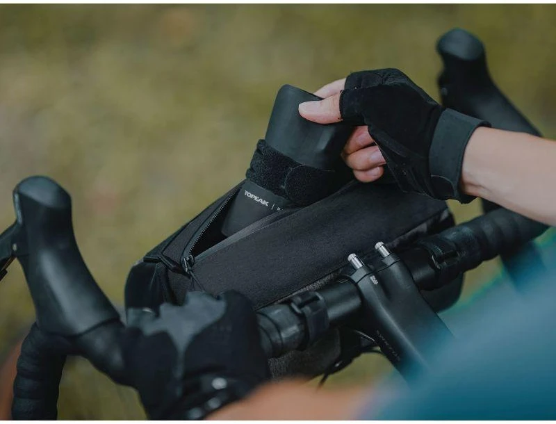 TPK Topeak Tubular BarBag Priekis Krepšys dviračiui 3,8 L Poliesteris Juoda