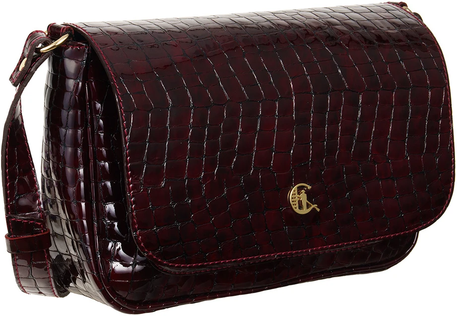 Torebka Skórzana Canaletto bordo lakierowana TD888s354