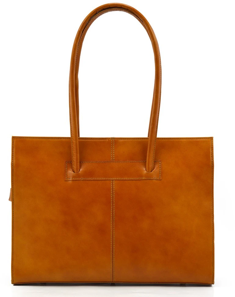 Torebka skórzana vp046l Camel