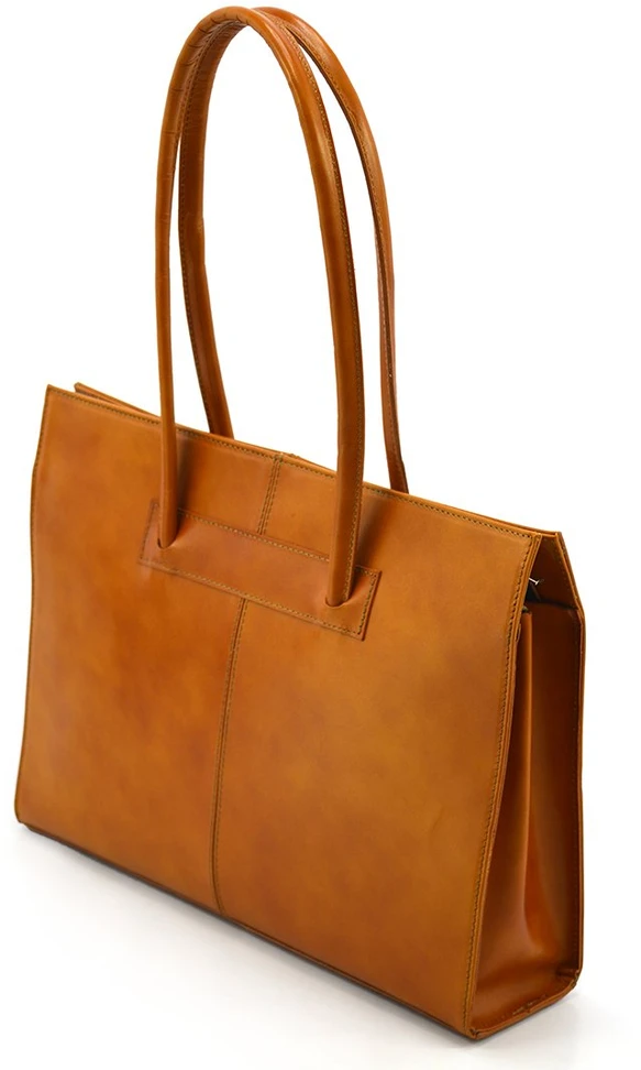 Torebka skórzana vp046l Camel