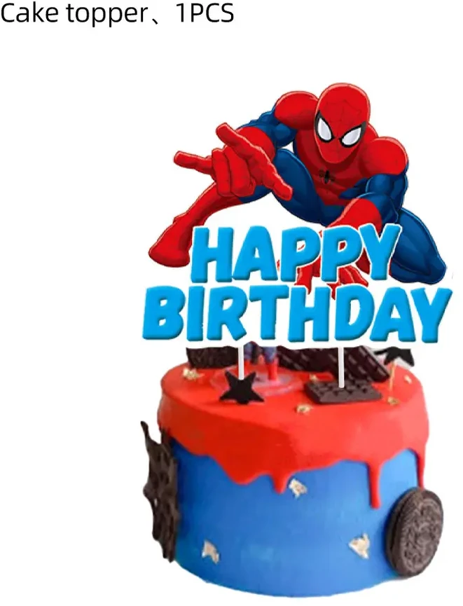 Torto dekoracija „Žmogus voras” (Spiderman) 1 vnt.