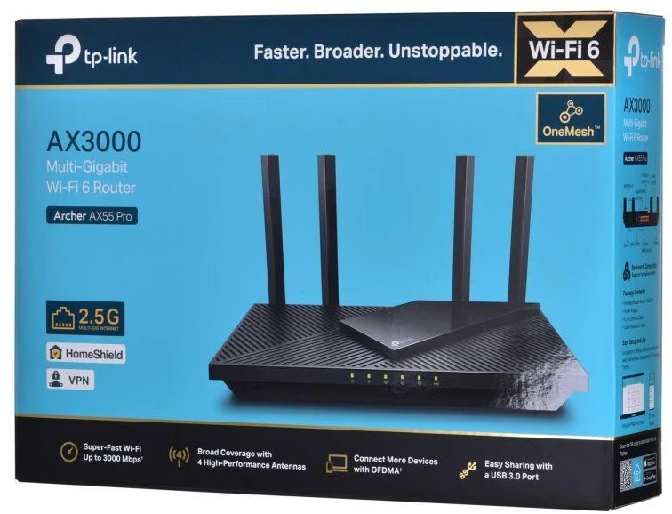 TP-LINK Archer AX55 PRO maršrutizatorius