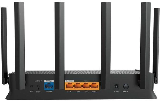 TP-LINK | Archer BE400 BE6500 dviejų dažnių Wi-Fi 7 maršrutizatorius | 802.11ax | Mesh palaikymas Taip | MU-MiMO Taip | Nėra mobiliojo ryšio plačiajuosčio | Antenų tipas Išorinės
