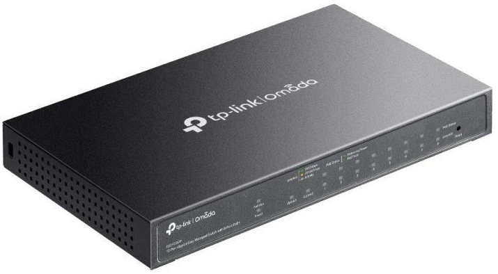 Ausinės TP-LINK ES210GMP Omada 10 prievadų gigabitinis lengvai valdomas komutatorius su 8 PoE+ prievadais
