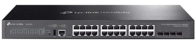 TP-Link Omada SG5428X tinklo komutatorius Valdomas L3 Gigabit Ethernet (10/100/1000) Juodas