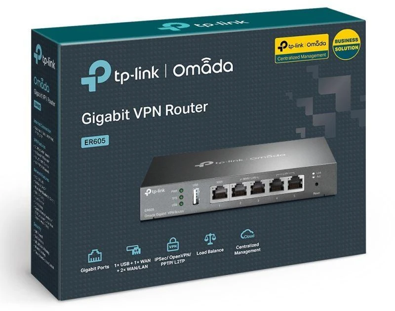 Ausinės TP-LINK TL-ER605 maršrutizatorius