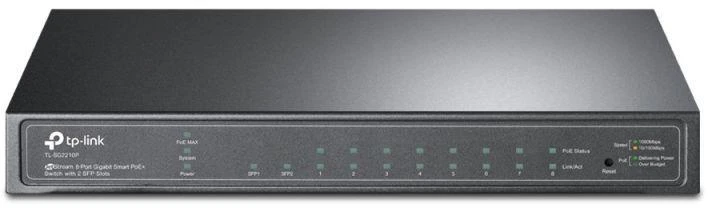 Šakotuvas TP-LINK | Komutatorius | TL-SG2210P | Tvarkomas per interneto sąsają | Stalinis | SFP jungčių skaičius 2 | Power over Ethernet (PoE) jungčių skaičius 8 | Maitinimo šaltinio tipas Išorinis