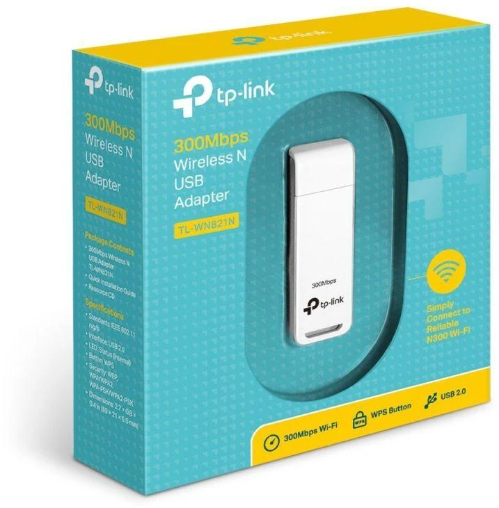 TP-LINK TL-WN821N tinklo plokštė (USB 2.0)