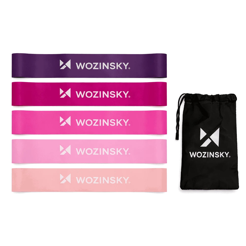 Mini pasipriešinimo juostos Wozinsky WGO-5A aktyvavimo juostos, pagamintos iš TPE - 5 vnt.