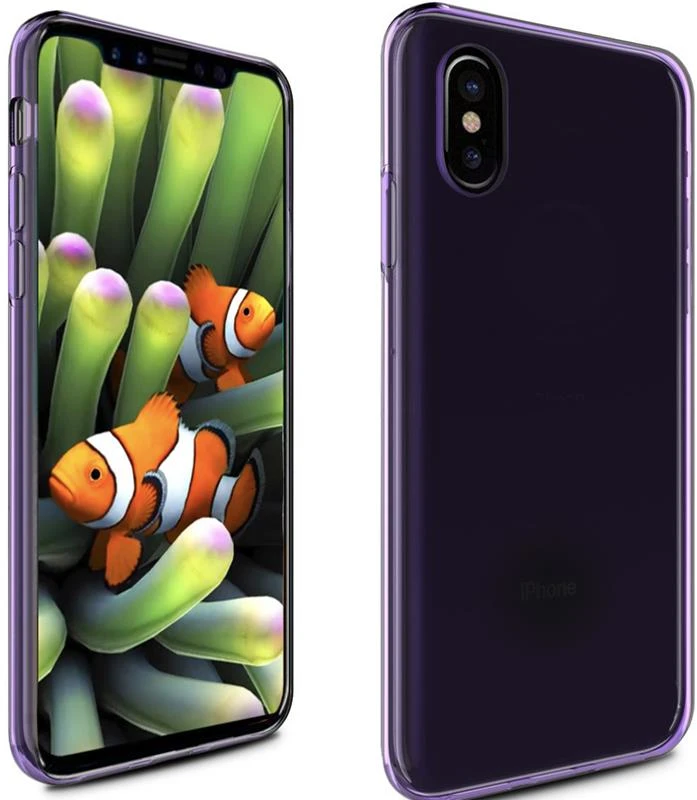 Zizo TPU dėklas skirtas Apple iPhone X Violetinė