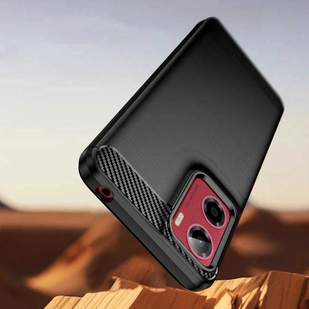 Tech-Protect TPUCarbon dėklas, skirtas Motorola Moto G05 / E15 - juodas