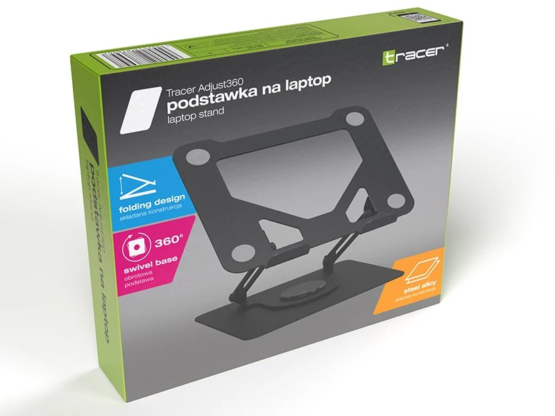 Uchwyt Laikiklis „Tracer Adjust360“ nešiojamojo kompiuterio planšetinio kompiuterio stovo laikiklis