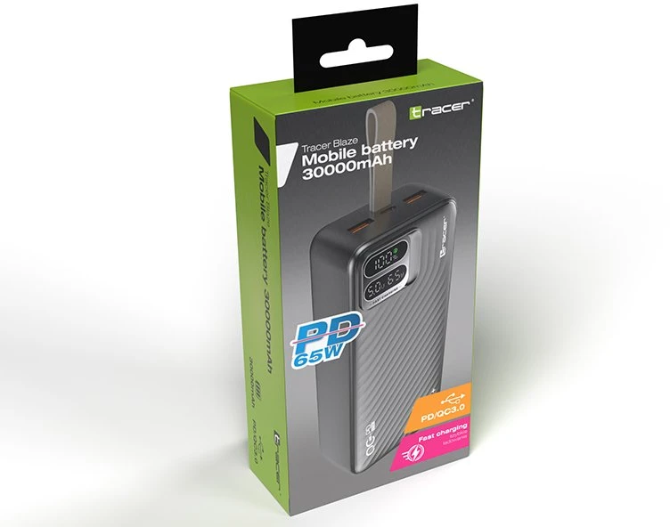 Tracer Blaze 30000 mAh 65W juodas