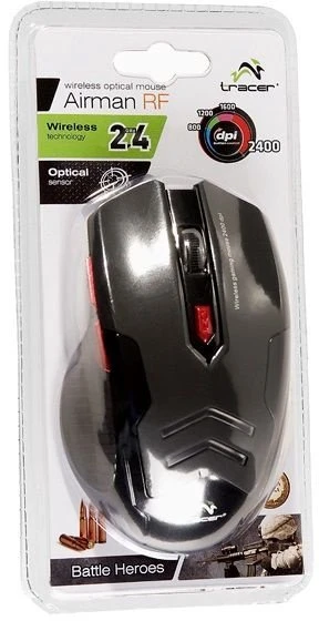 TRACER TRAMYS44241 Pelė Optinė belaidė Battle Heroes Airman USB 800 - 2400 DPI RF