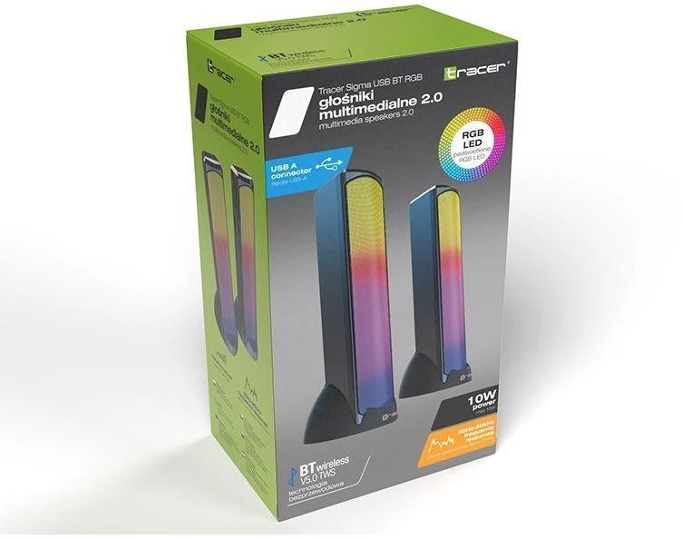 TRACER Garsiakalbiai 2.0 Bluetooth SIGMA USB RGB