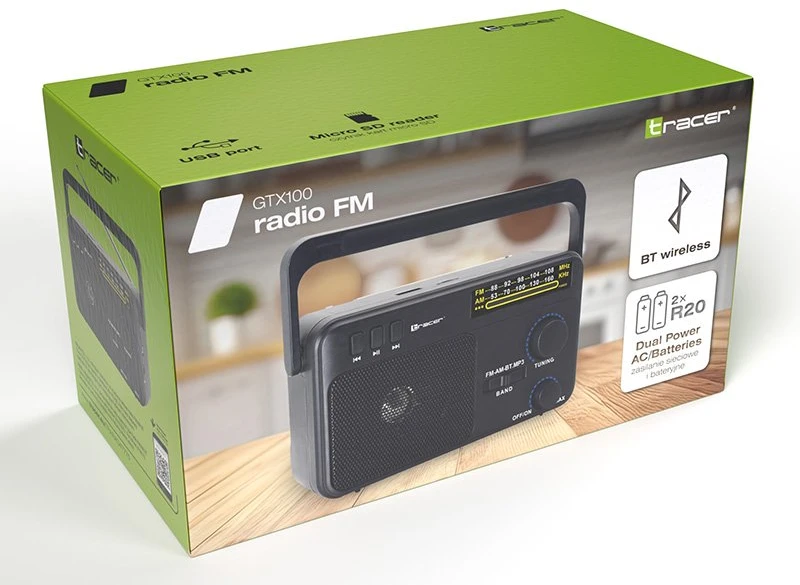 FM radijas radijas TRACER GTX100