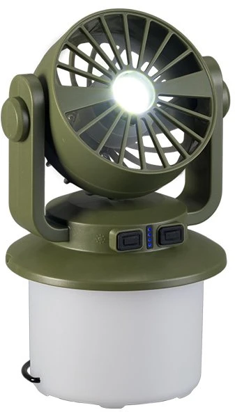Przenośna Nešiojama stovyklavimo lempa su ventiliatoriumi „TRACER LightBreeze“