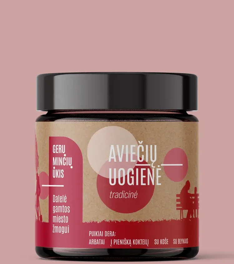 Tradicinė aviečių uogienė, 230g