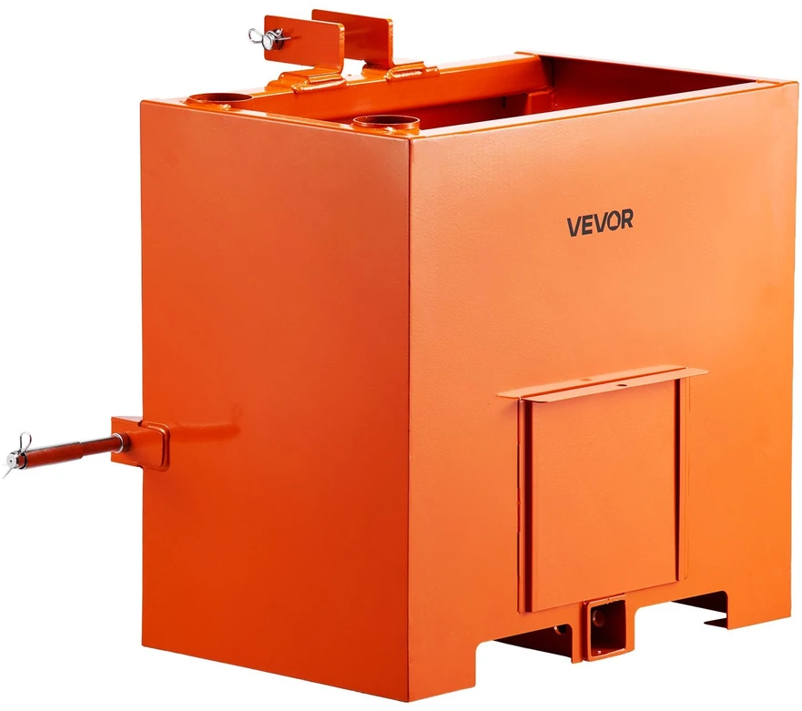 VEVOR Traktoriaus balastinė dėžė, 3 taškų, 363 kg, oranžinė